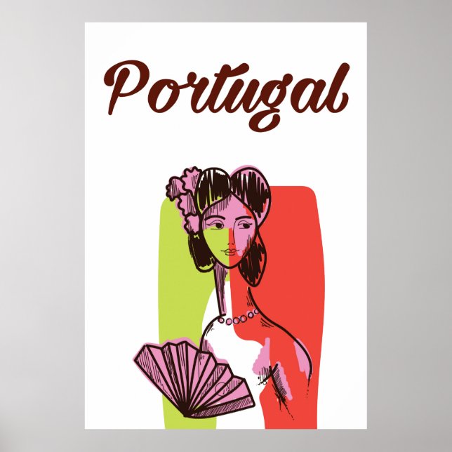 Portugal vintage stil semester poster (Framsidan)