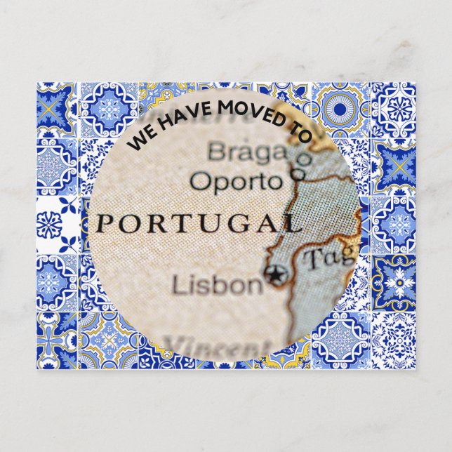 Portugal-vykort vi flyttat vykort (Framsida)