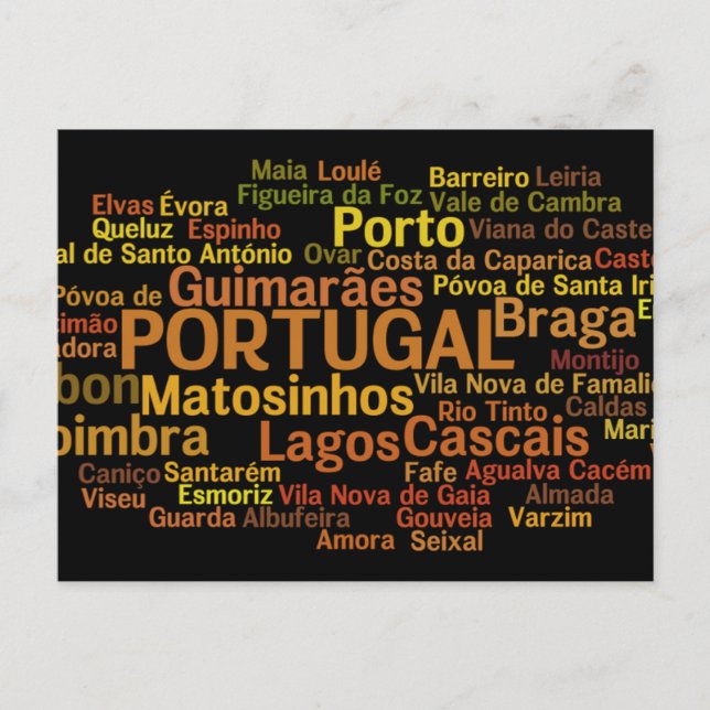 PORTUGAL-vykort Vykort (Framsida)
