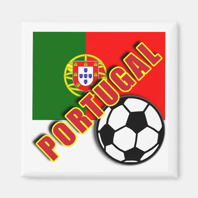 PORTUGAL World Soccer Fläkt Tshirts Magnet (Framsidan)