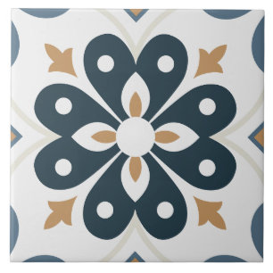 Portugals bra av prydnadsblått och vitt kakelplatta