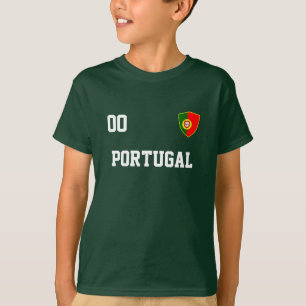 Portugals eget namn och fotboll Kids Jersey T Shirt