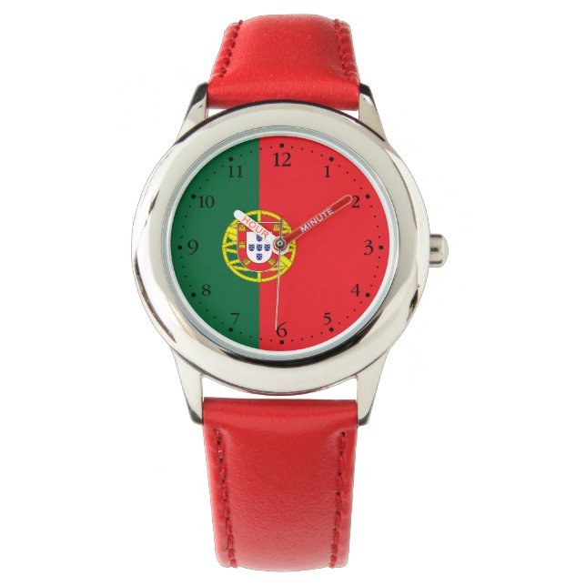 Portugals flagga armbandsur (Framsida)