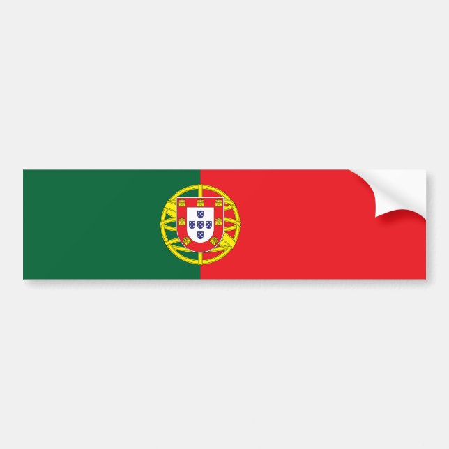 Portugals flagga bildekal (Framsidan)