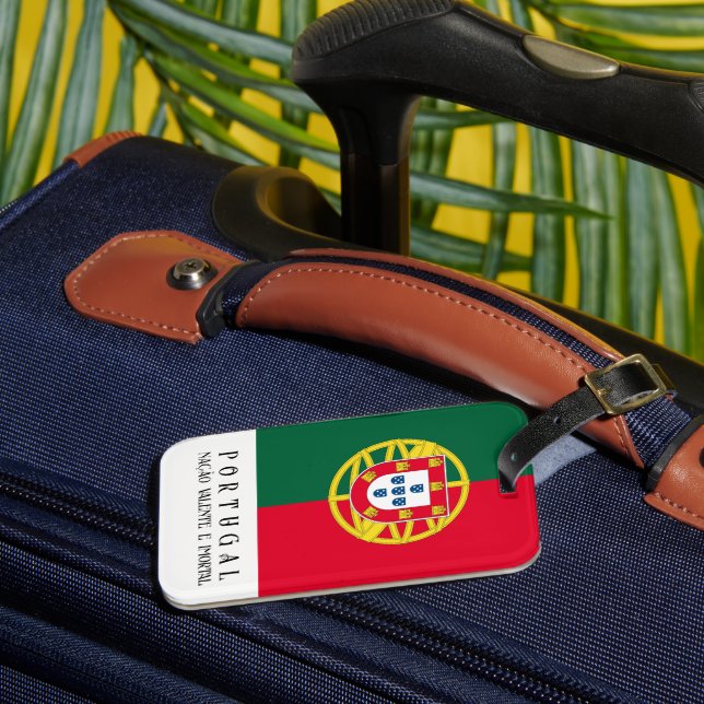 Portugals flagga för Portugals helgdag Bagagebricka (Framsida Insitu 3)