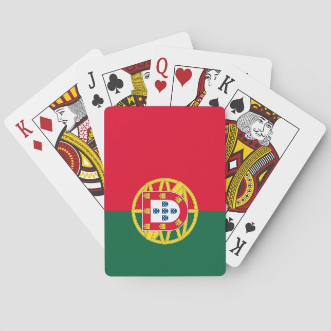 Portugals flagga för Portugals helgdag Casinokort (Baksidan)