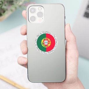 Portugals flagga för Portugals helgdag Klistermärken