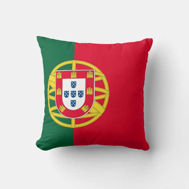 Portugals flagga för Portugals helgdag Kudde (Framsida)