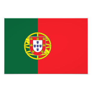 Portugals flagga fototryck