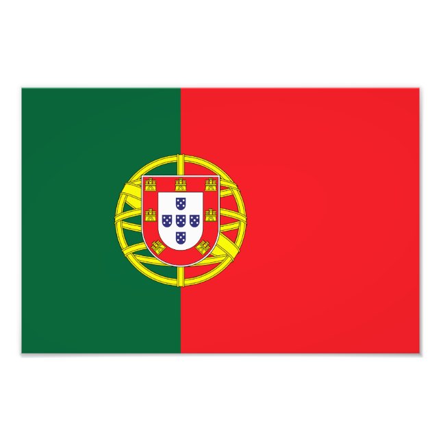 Portugals flagga fototryck (Framsidan)