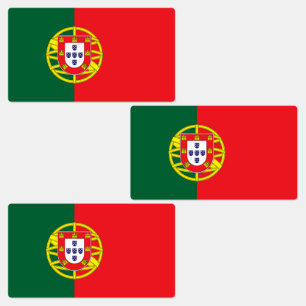 Portugals flagga klistermärke
