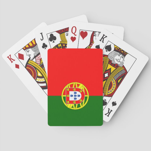 Portugals flagga-kort casinokort (Baksidan)