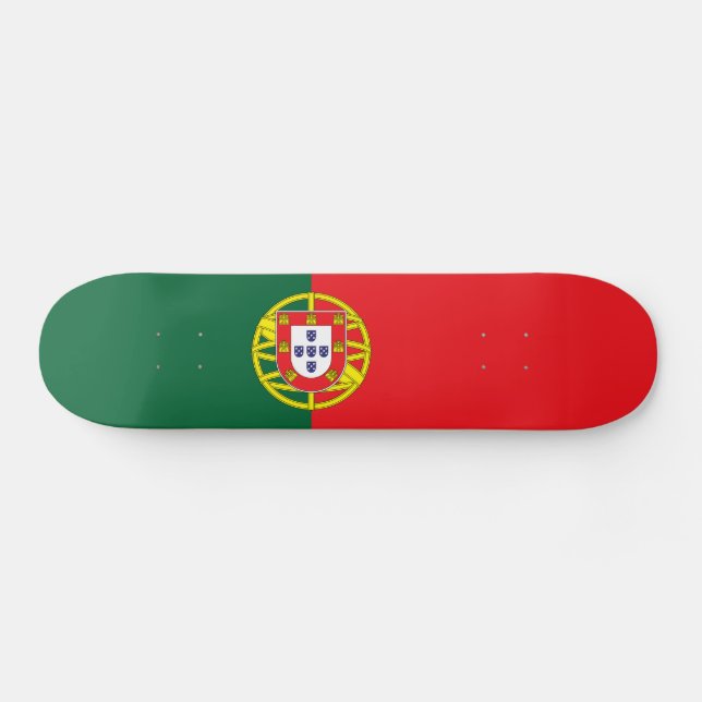Portugals flagga mini skateboard bräda 18,5 cm (Horz)