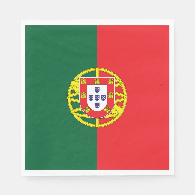 Portugals flagga pappersservett (Framsidan)