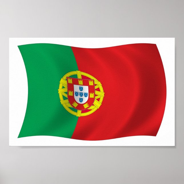 Portugals Flagga Poster utskrift (Framsidan)