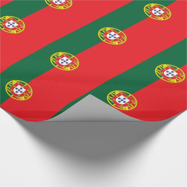 Portugals flagga presentpapper (Hörn)
