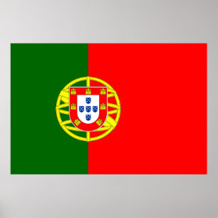 Portugals flagga Skriv ut, värdet Poster Pappert (