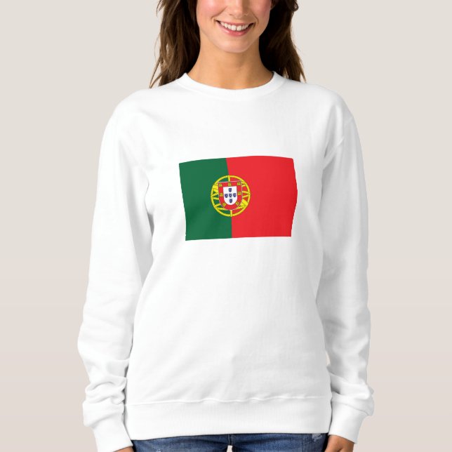 Portugals flagga t shirt (Framsida)