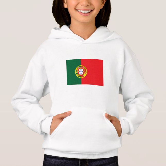 Portugals flagga t shirt (Framsida)