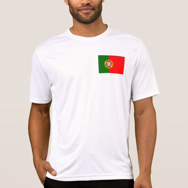 Portugals flagga t shirt (Framsida)