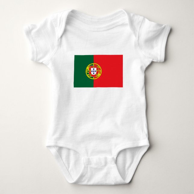 Portugals flagga t shirt (Framsida)