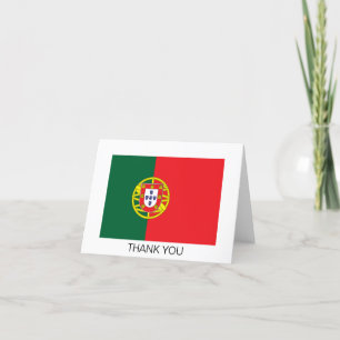 Portugals flagga tack kort