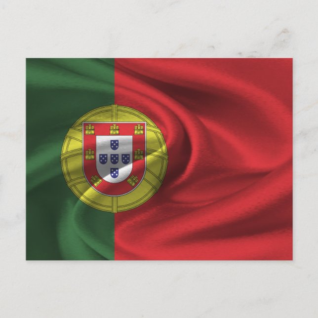 Portugals flagga vykort (Framsida)