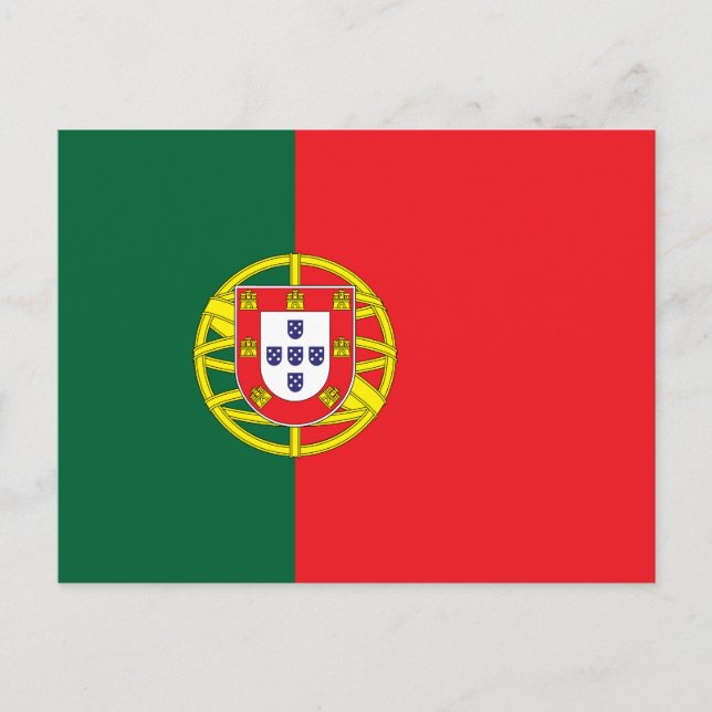 Portugals flagga vykort (Framsida)