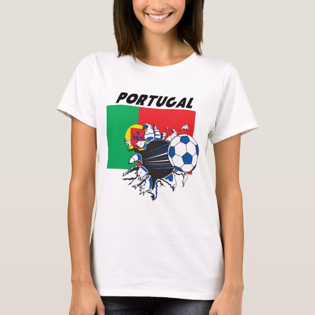 Portugals fotbollslag tee (Framsida)