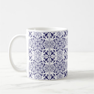 Portugals inspirerade azulosbrickor kaffemugg