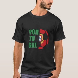 Portugals landslag i Flagga på fotbollsklubben Por T Shirt