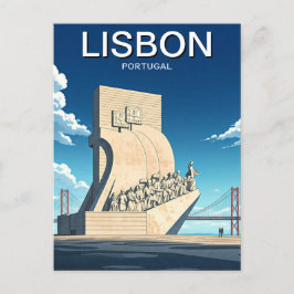 Portugals monument över upptäckter i Lissabon Vykort