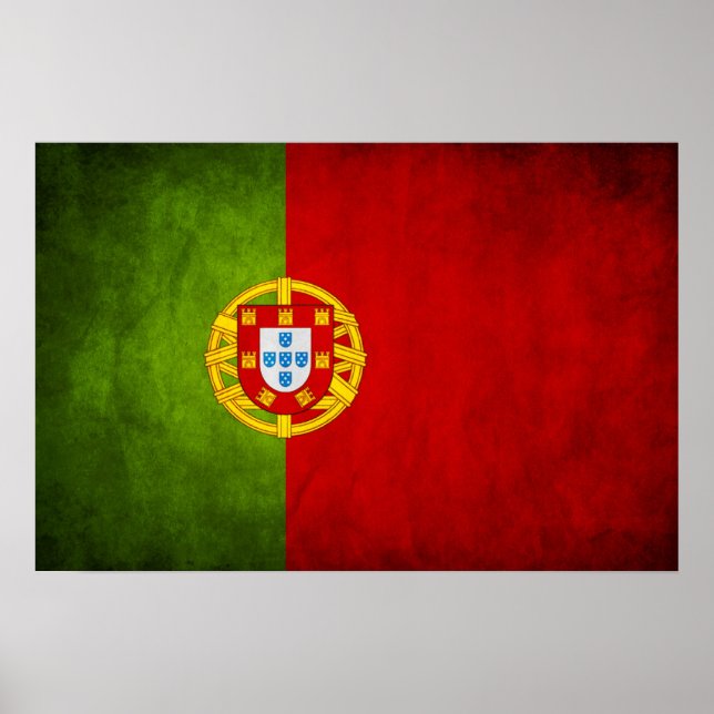 Portugals nationella flagga poster (Framsidan)