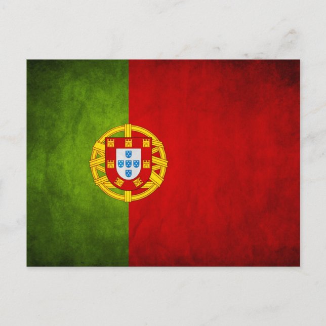 Portugals nationella flagga vykort (Framsida)
