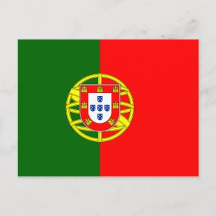 Portugals nationella Flagga Vykort