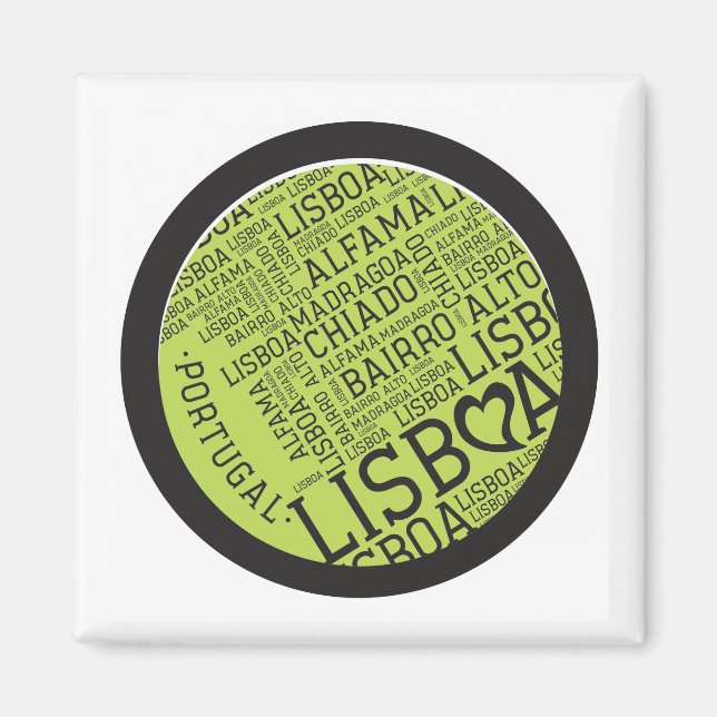 Portugals symboler - Lissabon Lisboa Magnet (Framsidan)