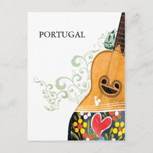 Portugals symboler - Portugisiska Guitar Vykort