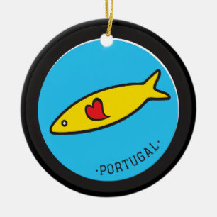 Portugals symboler - Sardiniens nr. 100 Julgransprydnad Keramik