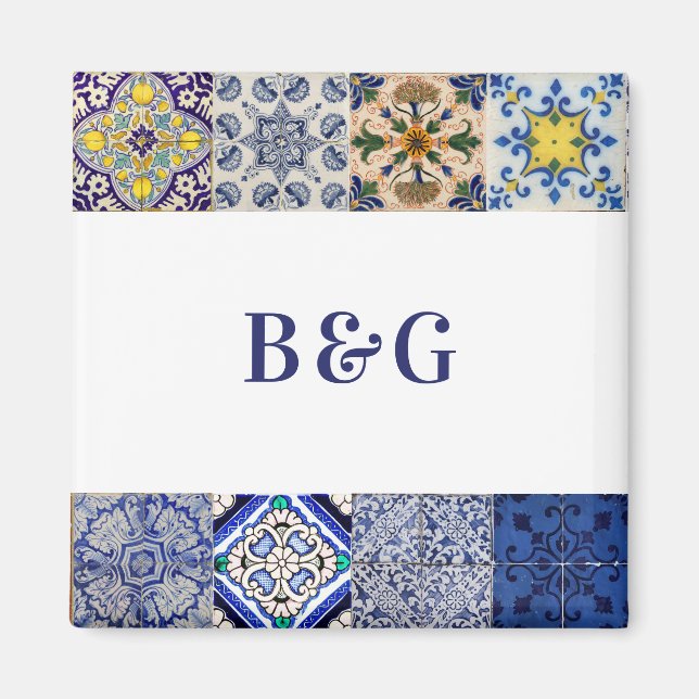 Portugals Tiles bröllopsförmån för Medelhavet Magnet (Framsidan)