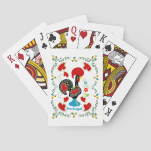 Portugals traditionella Tupp i svart Casinokort