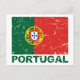 Portugals Vintage Flagga Vykort