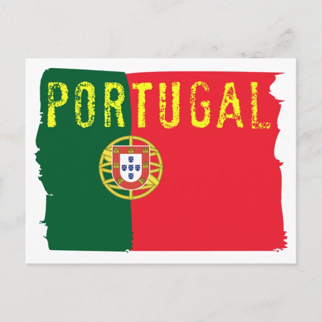 Portugals vykort för Flagga (Framsida)