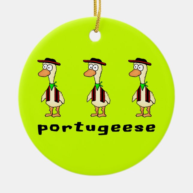 Portugeese prydnad julgransprydnad keramik (Framsidan)
