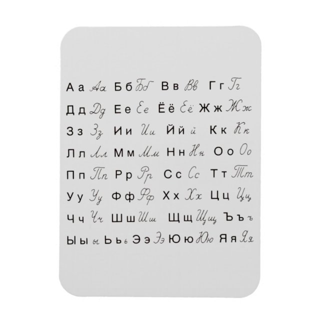 PORTUGESE ALPHABET BREV SYMBOLS SPRÅK MAGNET (Vertikal)
