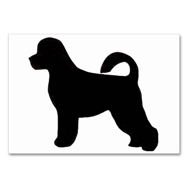 Portugese vatten hund silhouette.png bordsnummer (Framsidan)
