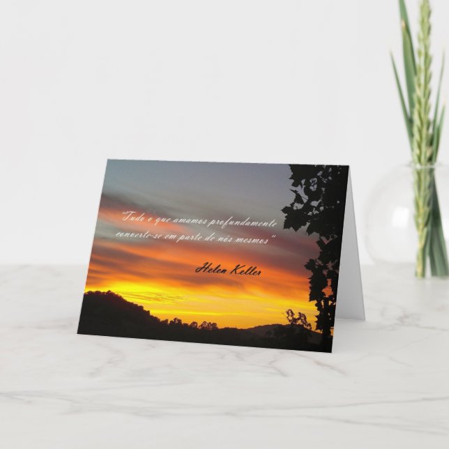 Portugis: Condolencias/Pesames /sympathy 1 Kort (Framsida)