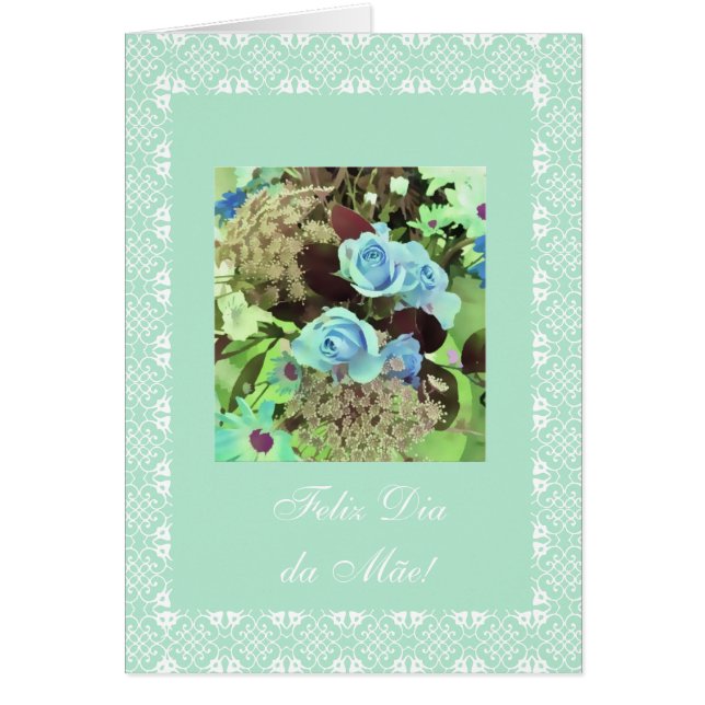 Portugis: Diameter da Mãe Hälsningskort (Framsidan)