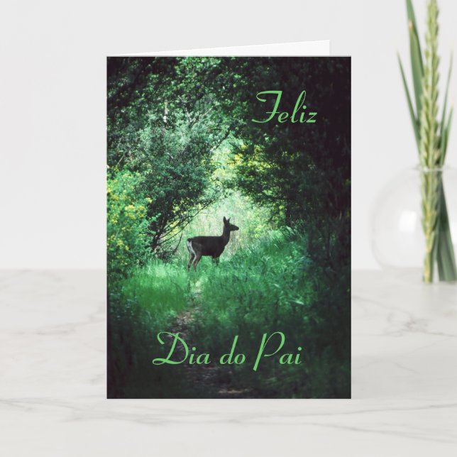 Portugis: Diameter gör Pai-/fars dag Kort (Framsida)