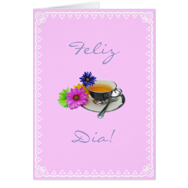 Portugis: Feliz diameter! Hälsningskort (Framsidan)