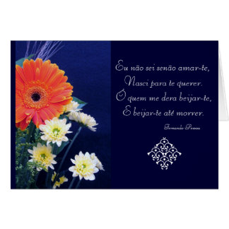 Portugis: Kärlekdikt São Valentim Hälsningskort